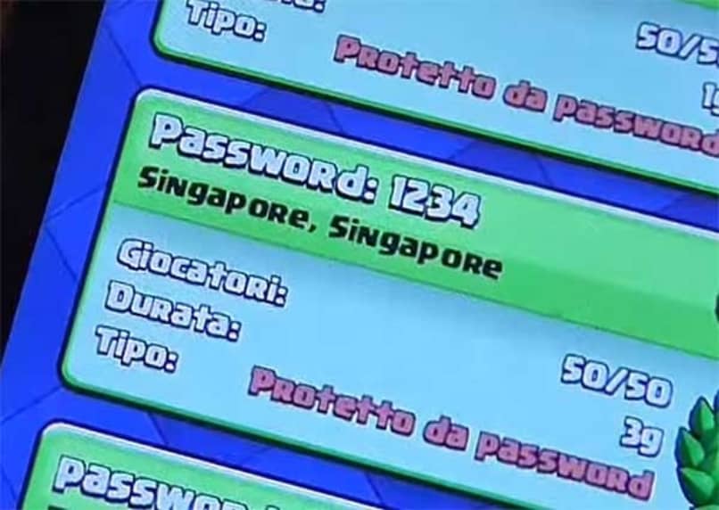 contrasena torneos privados clash royale